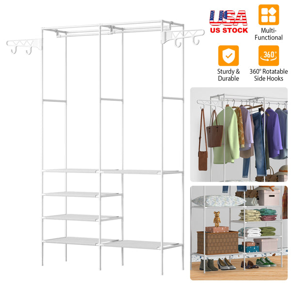 4-Tier Closet Organizer Shelf | Space-Saving Storage Rack