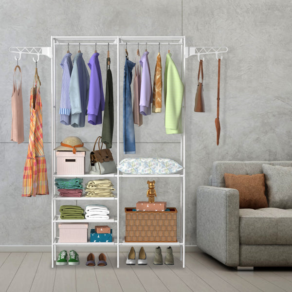 4-Tier Closet Organizer Shelf | Space-Saving Storage Rack