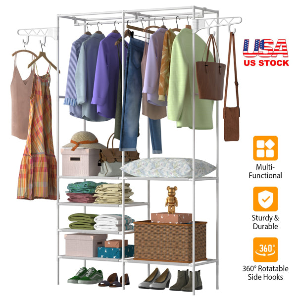 4-Tier Closet Organizer Shelf | Space-Saving Storage Rack