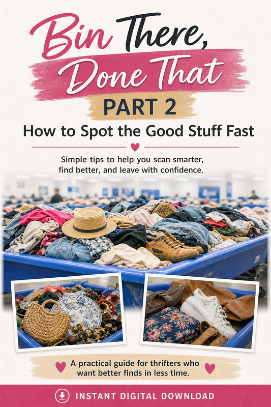 Bin There, Done That Part 2-How to Spot the Good Stuff Fast at the Goodwill Bins