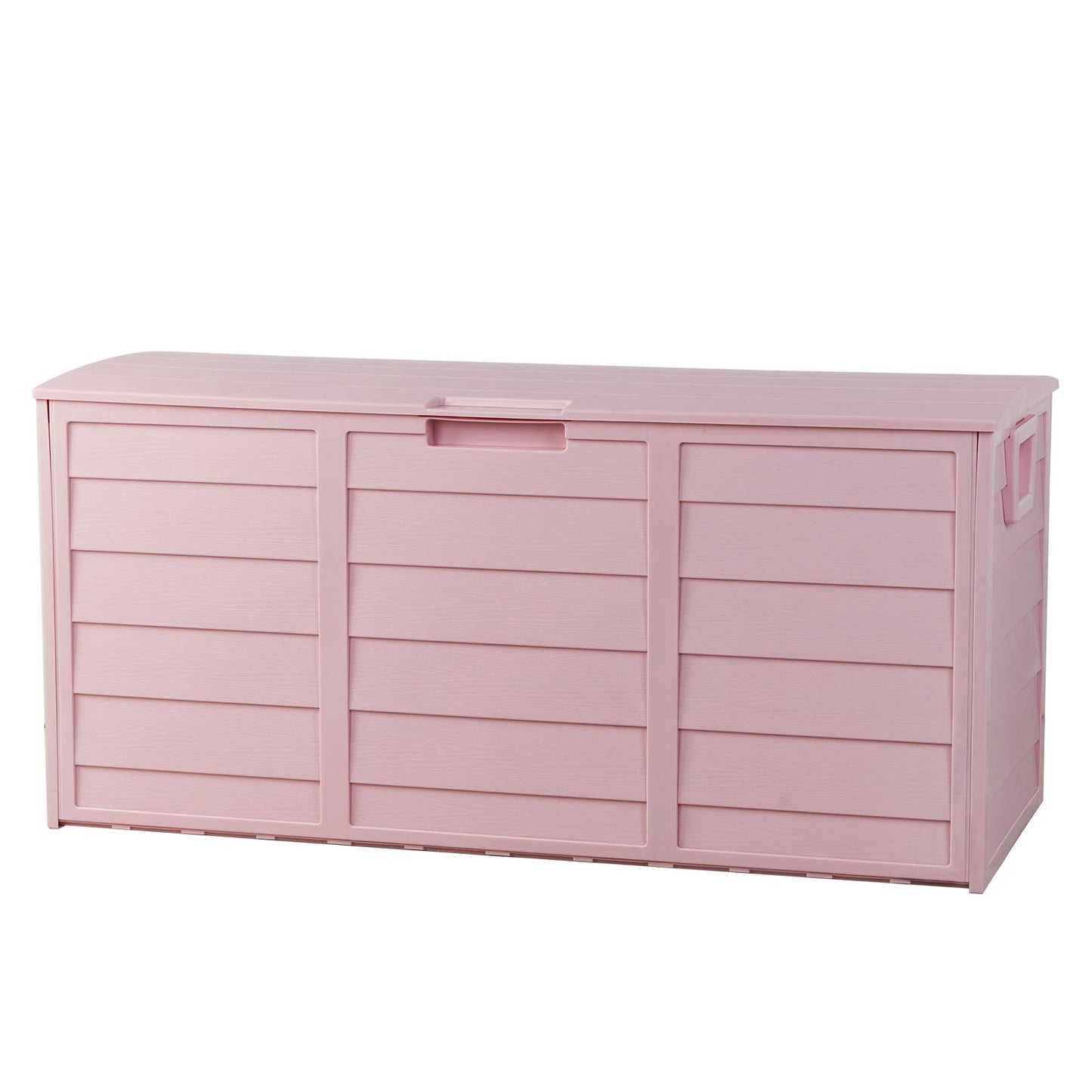 Pink Outdoor Storage Box with Wheels | 75-Gallon Weather-Resistant Deck Box